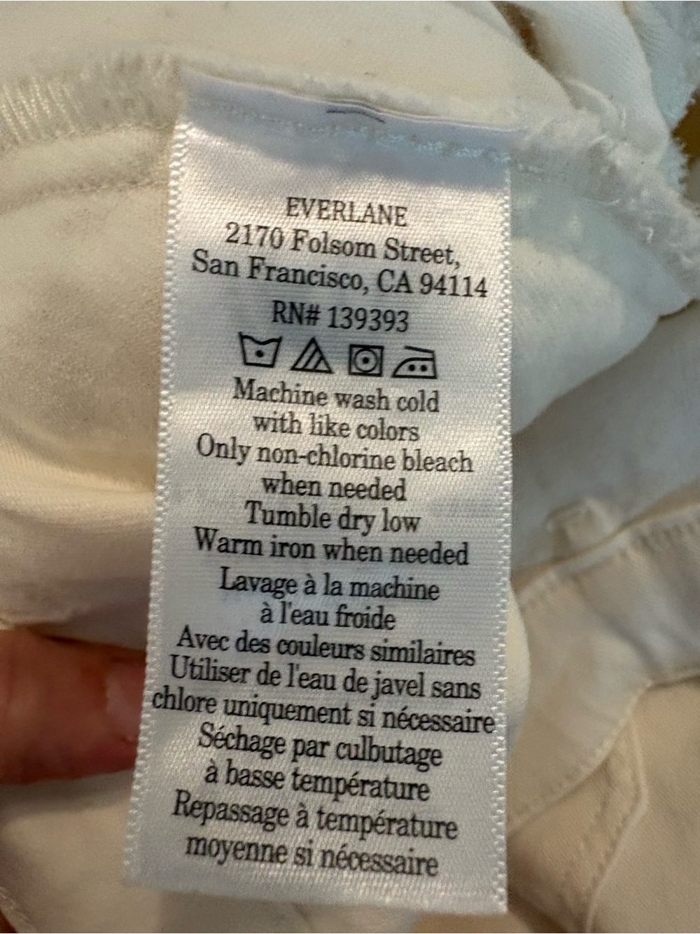 Everlane Utility Barrel Pant Color Bone Size 2. - Picture 9 of 10